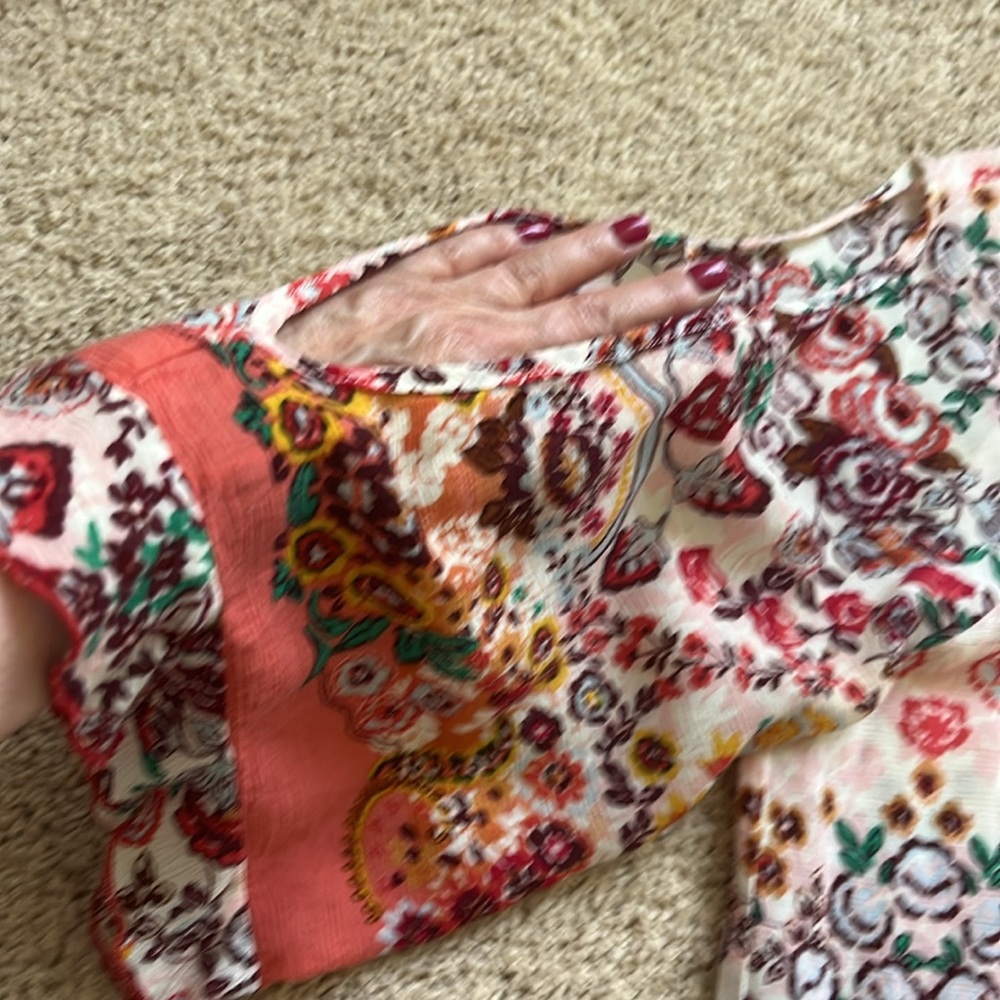 Democracy Boho cold shoulder / arm blouse - Picture 3 of 10